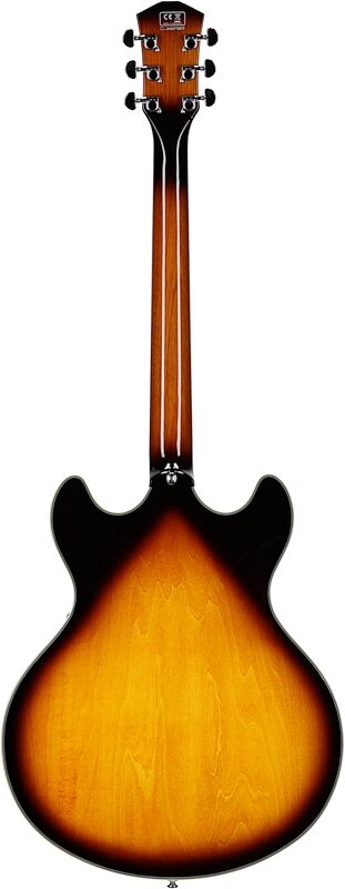 Sire Larry Carlton H7 Semi-Hollowbody Electric Guitar, Vintage Sunburst, Full Straight Back