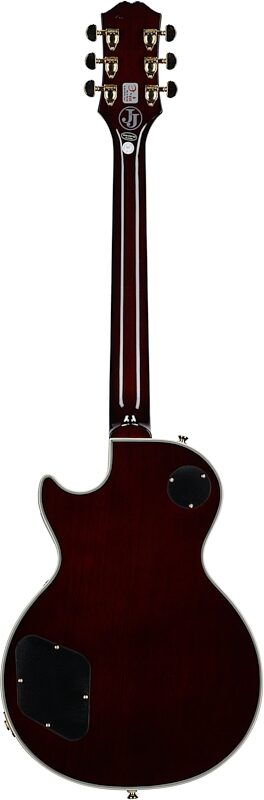 Epiphone Jerry Cantrell Wino Les Paul Custom Electric Guitar (with Case), Wine Red, Full Straight Back