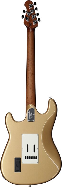 Ernie Ball Music Man Cutlass HT SSS Electric Guitar (with Case), Golden Delicious, Full Straight Back