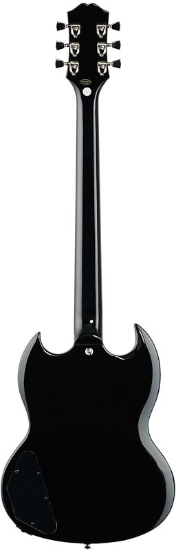 Epiphone SG Modern Figured Electric Guitar, Transparent Black Fade, Full Straight Back