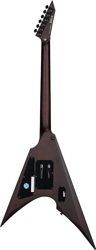 ESP LTD Arrow-1000QM Electric Guitar, Dark Brown Sunburst, Full Straight Back