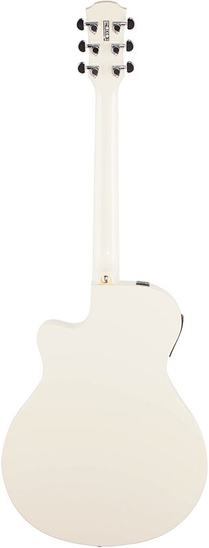 Yamaha APX-600 Acoustic-Electric Guitar, Vintage White, Full Straight Back