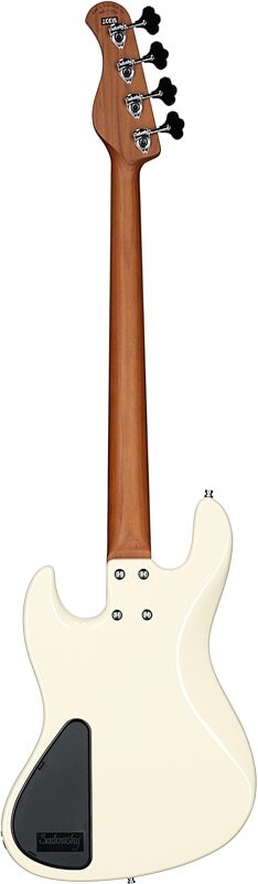 Sadowsky MetroExpress MV4 Electric Bass, with Maple Fingerboard, White, Full Straight Back