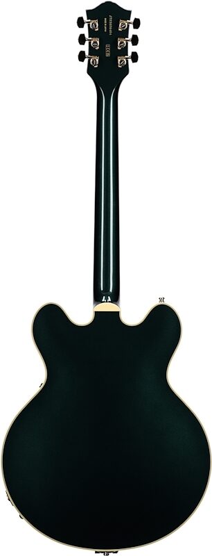 Gretsch Professional Collection Broadkaster LX Center Block Semi-hollowbody Electric Guitar (with Case), Cadillac Green, Full Straight Back
