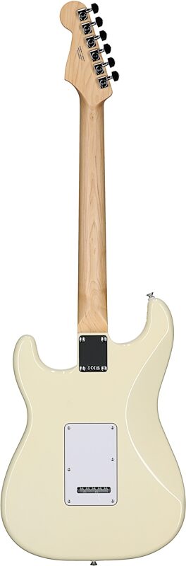 Fender Standard Stratocaster Electric Guitar, Maple Fingerboard, Olympic White, Full Straight Back