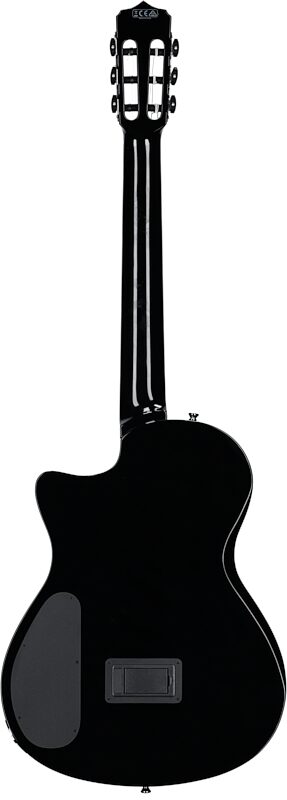 Cordoba Stage Thinbody Nylon Acoustic-Electric Guitar, Black Burst, Full Straight Back