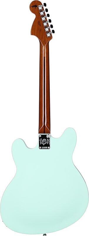 Fender Tom DeLonge Starcaster Electric Guitar, Satin Surf Green, Full Straight Back
