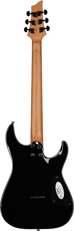 Schecter C-1 Standard Electric Guitar, Left-Handed, Black Fade Burst, Full Straight Back