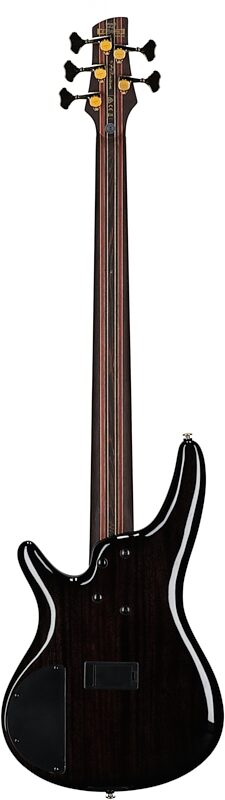 Ibanez SR2605 Premium Electric Bass, 5-String (with Gig Bag), Cerulean Blue Burst, Full Straight Back