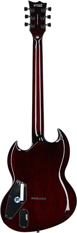 ESP LTD Viper 1000M Electric Guitar, See Thru Black Cherry, Full Straight Back