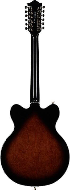 Gretsch G5422G-12 Electromatic Hollowbody Electric Guitar, 12-String, Barrel Burst, Full Straight Back