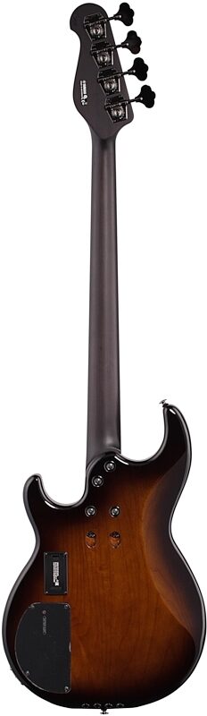 Yamaha BB734A Electric Bass Guitar (with Gig Bag), Dark Coffee Burst, Full Straight Back