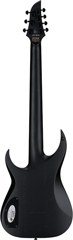 Schecter KM-7 MKIII EX Baritone Electric Guitar, Satin Black Open Pore, Full Straight Back