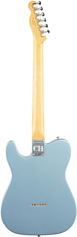 Fender Chrissie Hynde Telecaster Electric Guitar (with Case), Ice Blue Metal, Full Straight Back