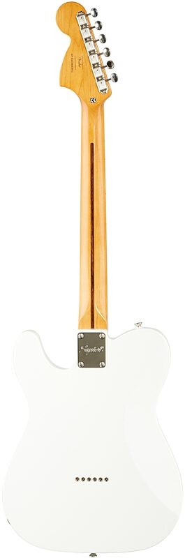 Squier Classic Vibe '70s Telecaster Deluxe Electric Guitar, with Maple Fingerboard, Olympic White, Full Straight Back