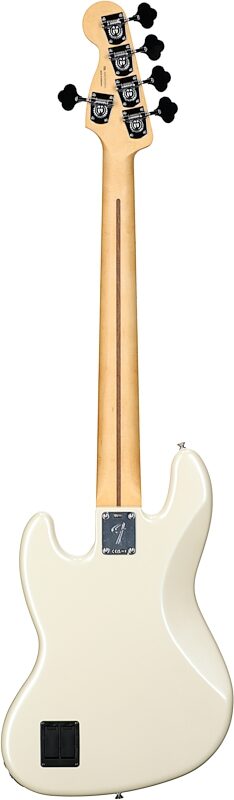 Fender Player II Modified Active V Jazz Electric Bass, Maple Fingerboard (with Gig Bag), Olympic Pearl, Full Straight Back