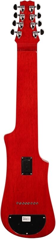 Vorson LT-230-8 Active Lap Steel Guitar, 8-String (with Gig Bag), Transparent Red Quilt, Full Straight Back