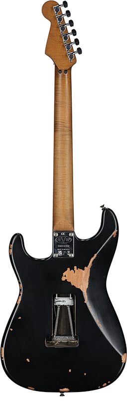 EVH Eddie Van Halen Frankenstein Series Relic Electric Guitar (with Gig Bag), Black, Full Straight Back