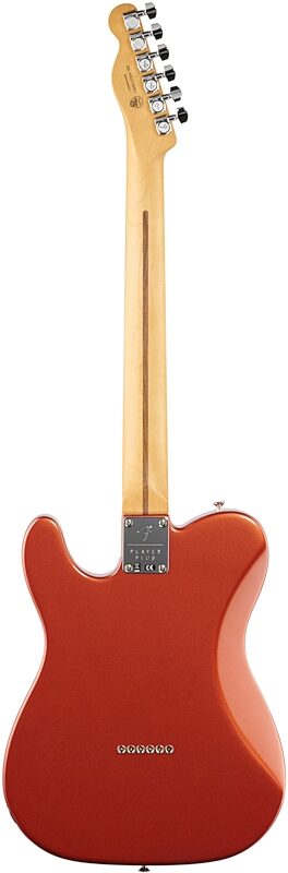 Fender Player Plus Nashville Telecaster Electric Guitar, Pau Ferro Fingerboard (with Gig Bag), Aged Candy Apple Red, Full Straight Back