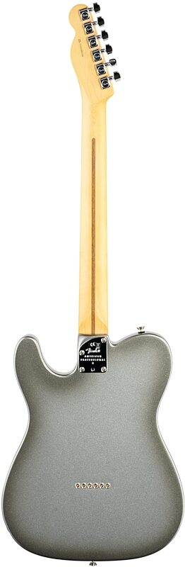 Fender American Pro II Telecaster Electric Guitar, Rosewood Fingerboard (with Case), Mercury, Full Straight Back