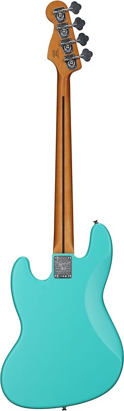 Squier 40th Anniversary Vintage Edition Jazz Bass Guitar (Maple Fingerboard), Seafoam Green, Full Straight Back