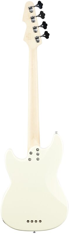 Schecter Banshee Bass Guitar, Olympic White, Full Straight Back