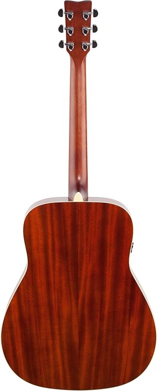 Yamaha FG-TA Dreadnought TransAcoustic Acoustic-Electric Guitar, Brown Sunburst, Customer Return, Blemished, Full Straight Back