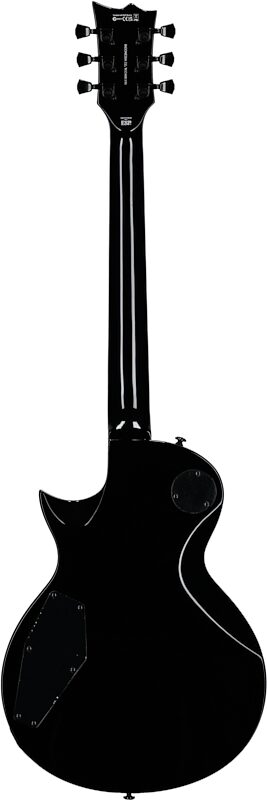 ESP LTD EC-256FM Electric Guitar, Silver Sunburst Teardrop, Full Straight Back