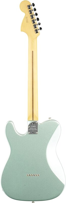 Fender American Pro II Telecaster Deluxe Electric Guitar, Maple Fingerboard (with Case), Mystic Surf Green, Full Straight Back