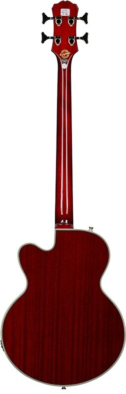 Epiphone Allen Woody Rumblekat Electric Bass, Dark Wine Red, Full Straight Back
