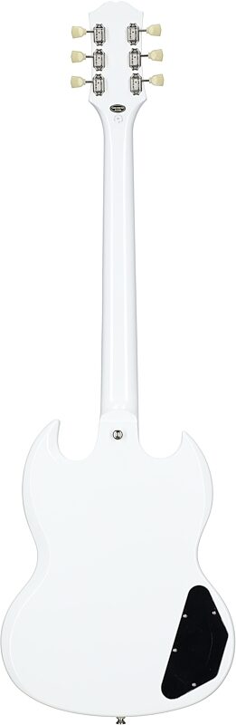 Epiphone SG Standard Electric Guitar, Left-Handed, Alpine White, Full Straight Back