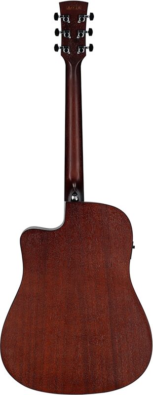 Ibanez PF54CE Acoustic-Electric Guitar, Weathered Black Open Pore, Full Straight Back