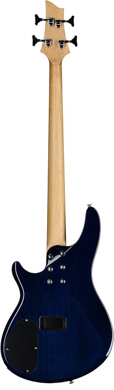 Schecter C-4 Plus Bass Guitar, Ocean Blue Burst, Full Straight Back
