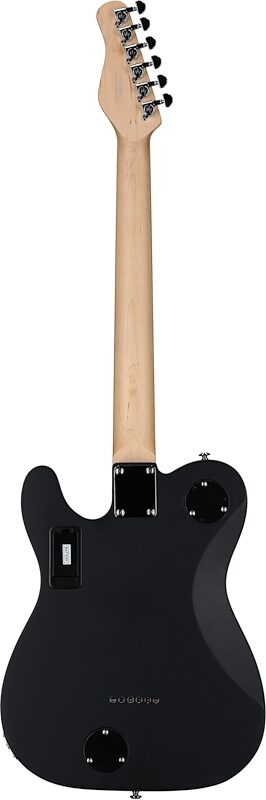 Michael Kelly Hybrid 55T Electric Guitar, Black Satin, Full Straight Back