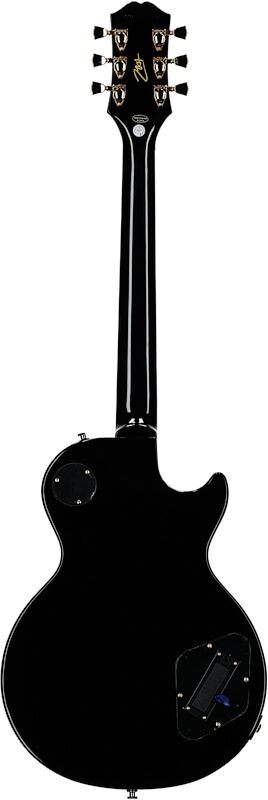 Epiphone Matt Heafy Les Paul Custom Origins Electric Guitar, Left-Handed (with Case), Ebony, Full Straight Back