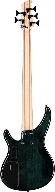 Yamaha TRBX605FM Electric Bass, 5-String, Indigo Blue, Full Straight Back