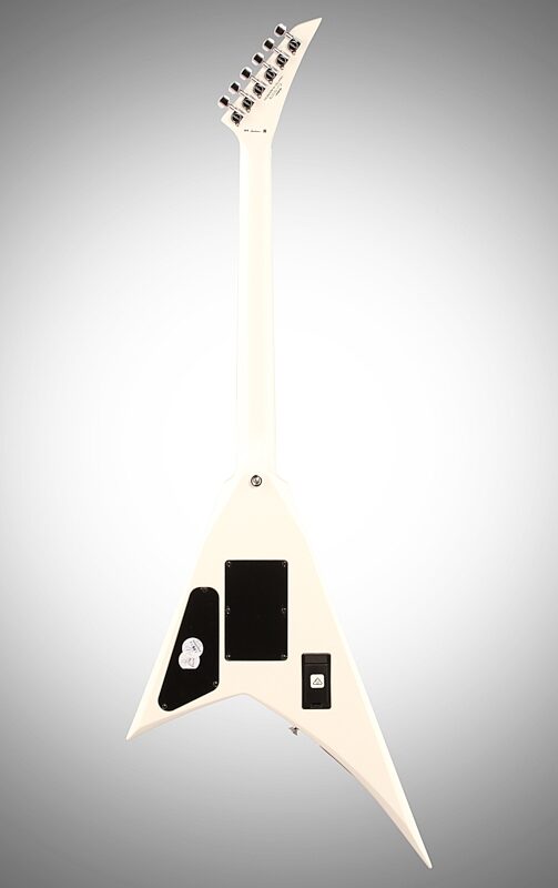 Jackson X Series Rhoads RRX24M Electric Guitar, Maple Fingerboard, Snow White with Black Pinstripes, Full Straight Back