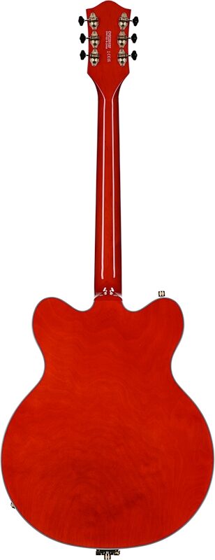 Gretsch G5422TG Electromatic Hollowbody Double Cutaway Electric Guitar, Orange, Full Straight Back