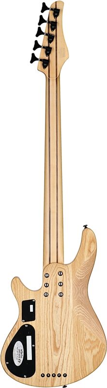 Schecter Reaper-5 Electric Bass, 5-String, Natural Satin, Full Straight Back