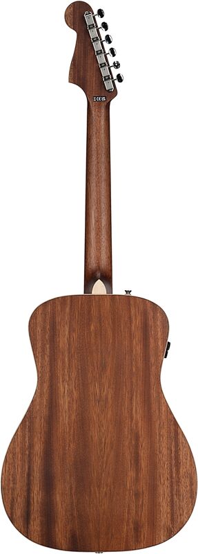 Fender Malibu Special Small Acoustic-Electric Guitar (with Gig Bag), Natural, Full Straight Back