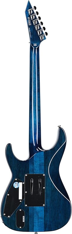 ESP LTD MH-1000 QM Electric Guitar, Black Ocean, Full Straight Back