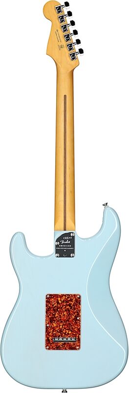 Fender Limited Edition American Professional II Stratocaster Thinline Electric Guitar (with Case), Transparent Daphne, Full Straight Back