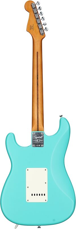 Squier 40th Anniversary Stratocaster Vintage Edition Electric Guitar, Seafoam Green, Full Straight Back