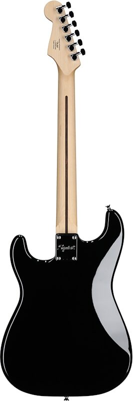 Squier Sonic Stratocaster Hard Tail Laurel Neck Electric Guitar, Black, Full Straight Back