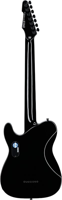 ESP LTD SCT-607B Stephen Carpenter Electric Guitar (with Case), Black, Full Straight Back