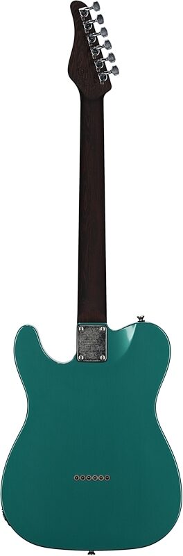 Schecter Nick Johnston USA PT Electric Guitar (with Case), Atomic Emerald, Full Straight Back