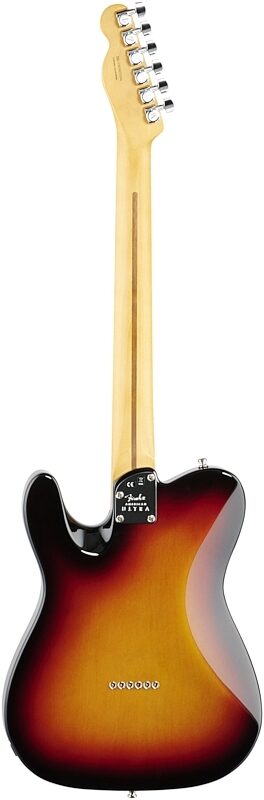 Fender American Ultra Telecaster Electric Guitar, Rosewood Fingerboard (with Case), Ultraburst, Full Straight Back