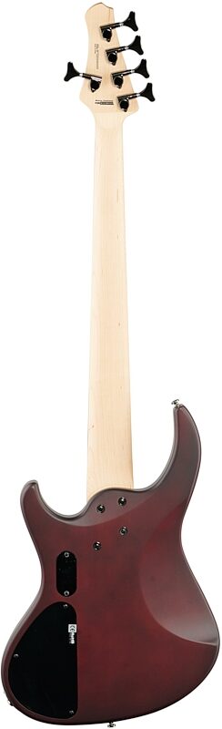 MTD Kingston Saratoga Deluxe 5 Electric Bass, 5-String (Laurel Fingerboard), Deep Cherry Burst, Full Straight Back