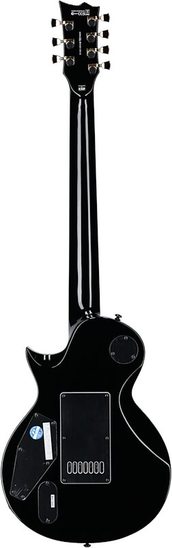 ESP LTD Deluxe EC-1007 Baritone Evertune Electric Guitar, Black, Full Straight Back