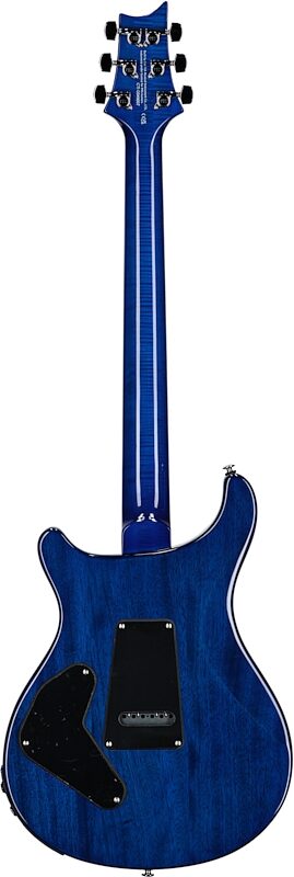 PRS Paul Reed Smith SE Custom 24 Semi-Hollow Piezo Electric Guitar (with Gig Bag), Lake Blue, Full Straight Back